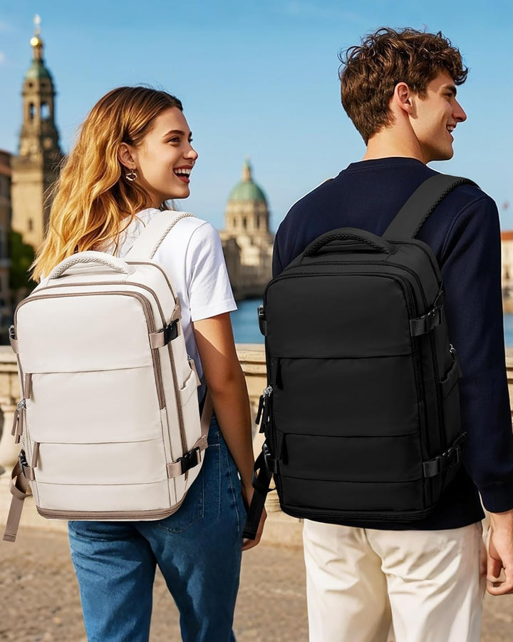 SZLX Grosser Reiserucksack Damen, Handgepäck Rucksack,Wanderrucksack Wasserdichter Outdoor-Sportruck