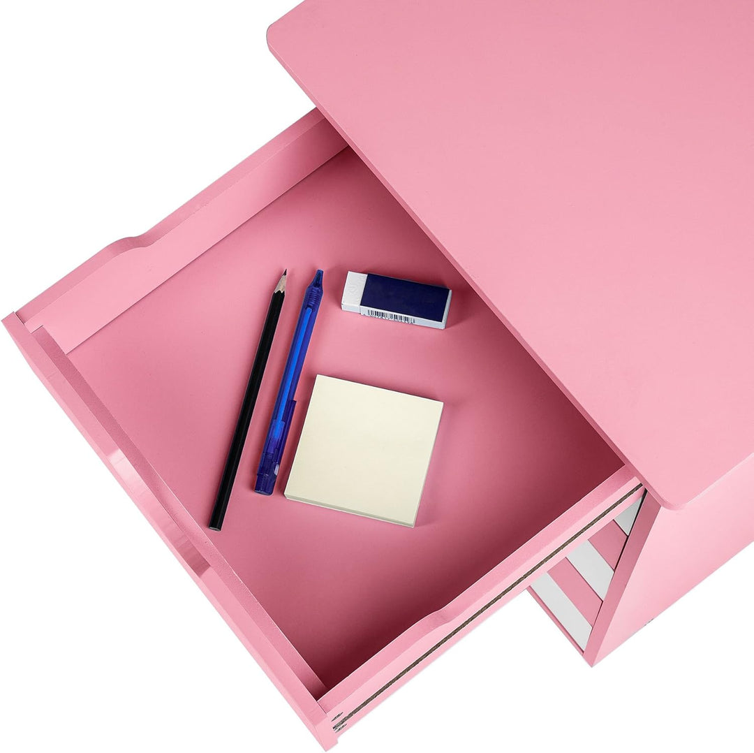 TecTake 800055 Rollcontainer mit Rollen und 6 Schubladen - diverse Farben - (Pink | Nr. 400924), Pin