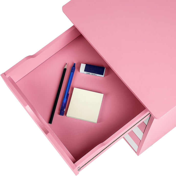 TecTake 800055 Rollcontainer mit Rollen und 6 Schubladen - diverse Farben - (Pink | Nr. 400924), Pin