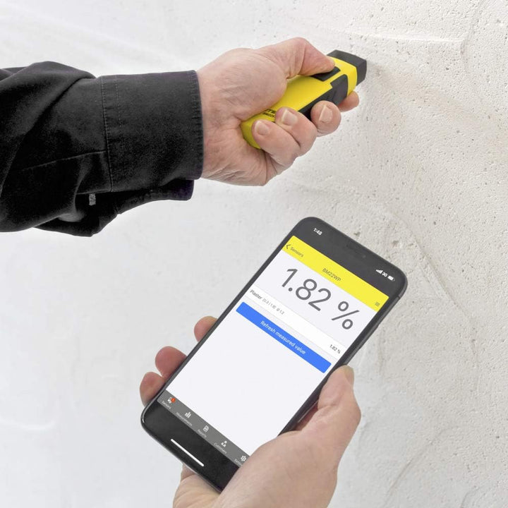 TROTEC Feuchteindikator Feuchtemessgerät BM22WP appSensor Holzfeuchtemessgerät