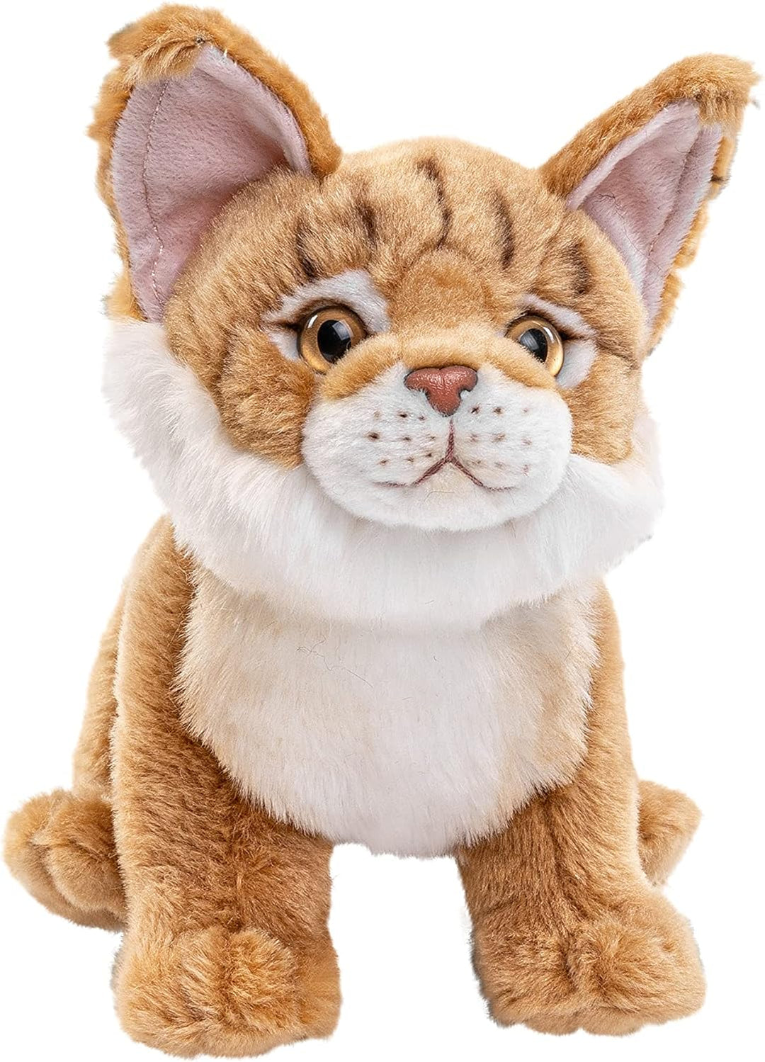Uni-Toys - Maine-Coon-Katze mit aufsetzbarer Löwenmähne - 20 cm (Höhe) - Plüsch-Kätzchen - Plüschtie