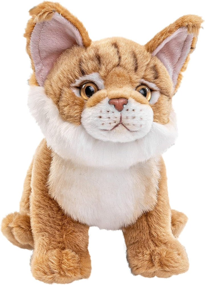 Uni-Toys - Maine-Coon-Katze mit aufsetzbarer Löwenmähne - 20 cm (Höhe) - Plüsch-Kätzchen - Plüschtie