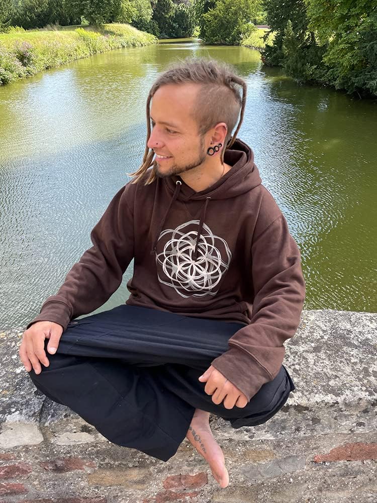 Seed of Life Hoodie braun (S), S