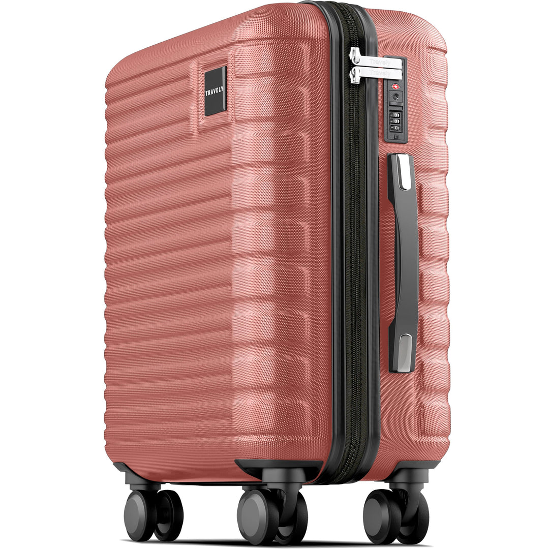 Travely Premium Handgepäck Koffer 55x35x25cm - passend für Air France, KLM und co. I 36L Handgepäck