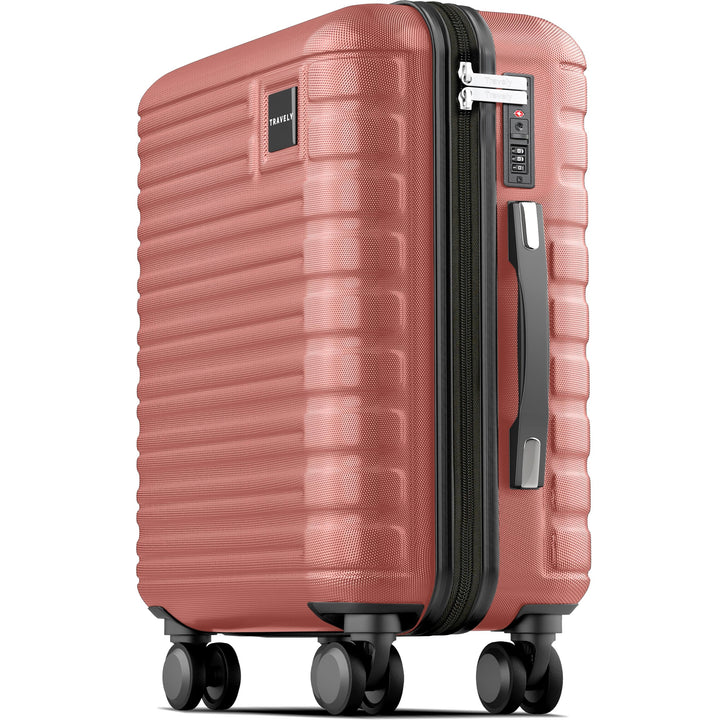 Travely Premium Handgepäck Koffer 55x35x25cm - passend für Air France, KLM und co. I 36L Handgepäck