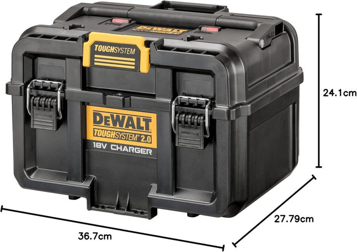 Dewalt ToughSystem 2.0 Akku-Ladebox DWST83471 (für 18V inkl. FlexVolt-Akkus, Doppelladegerät mit 4 A