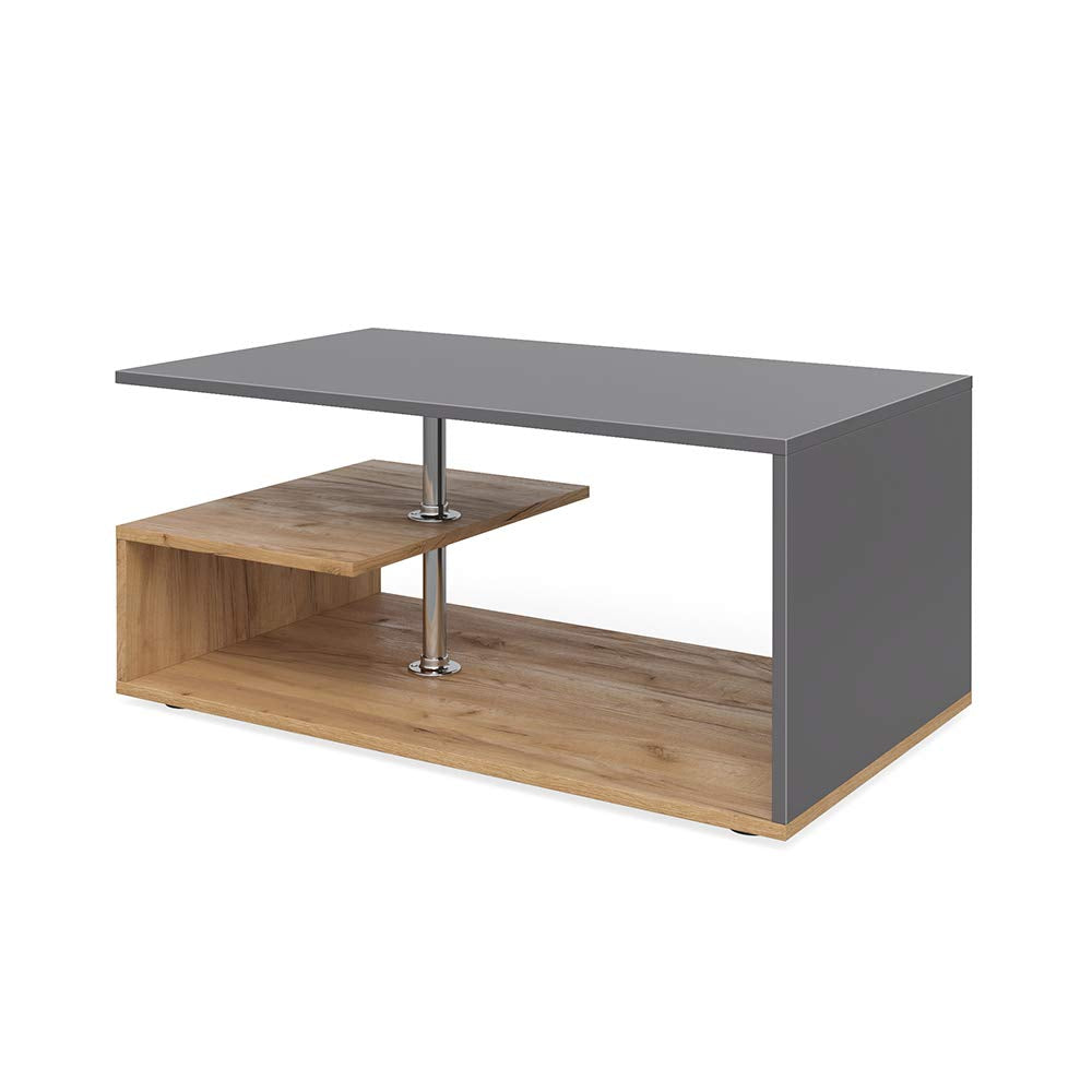 Vicco Couchtisch Guillermo Wohnzimmertisch Beistelltisch Holztisch Kaffeetisch 90 x 50 cm