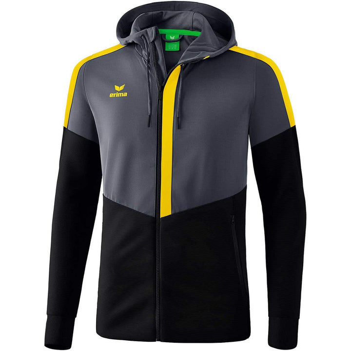 Erima Herren Squad Trainings Jacke 3XL slate grey/schwarz/gelb, 3XL slate grey/schwarz/gelb