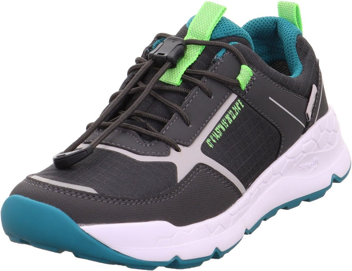 Superfit Jungen Free Ride Gore-tex Sneaker 32 EU Grau Grün 2000, 32 EU Grau Gr&#xFC;n 2000