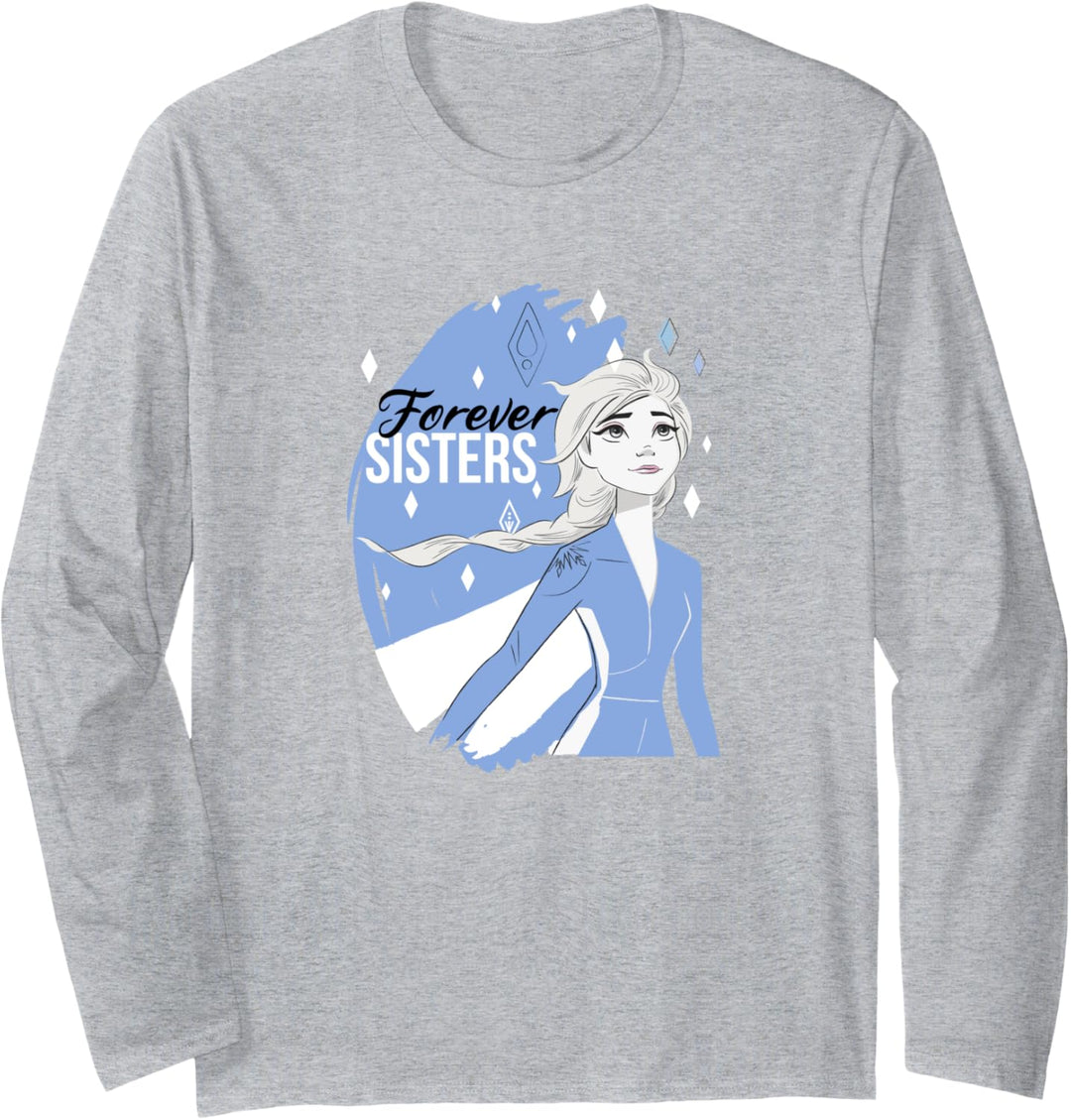 Disney Frozen 2 Elsa Forever Sisters Portrait Langarmshirt