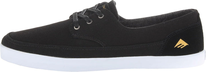 Emerica Herren The Troubadour Low Skateboardschuhe 45.5 EU Black White, 45.5 EU Black White