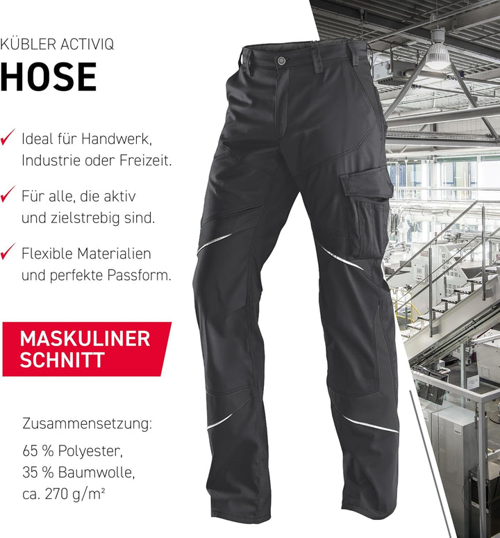 Kübler 22505365-97-28 Hose Activiq, Anthrazit, Grösse 28 Anthrazit Grösse 28, Anthrazit Grösse 28