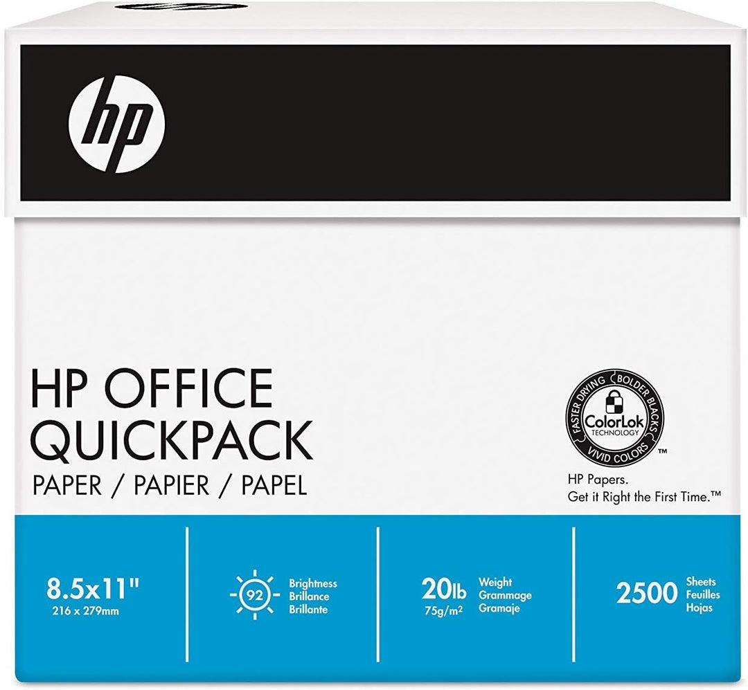 Hewlett Packard Büropapier A4 80 g/m² nicht geriest 1 Karton mit 2500 Blatt weiss