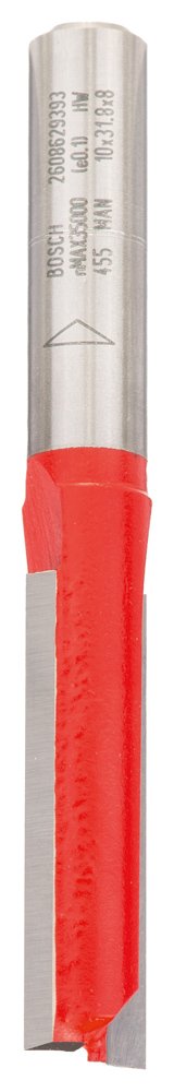 Bosch Professional Nutfräser (für Holz, Schaft 8mm, Ø10mm, Arbeitslänge 31,8mm, Gesamtlänge 69mm) D1