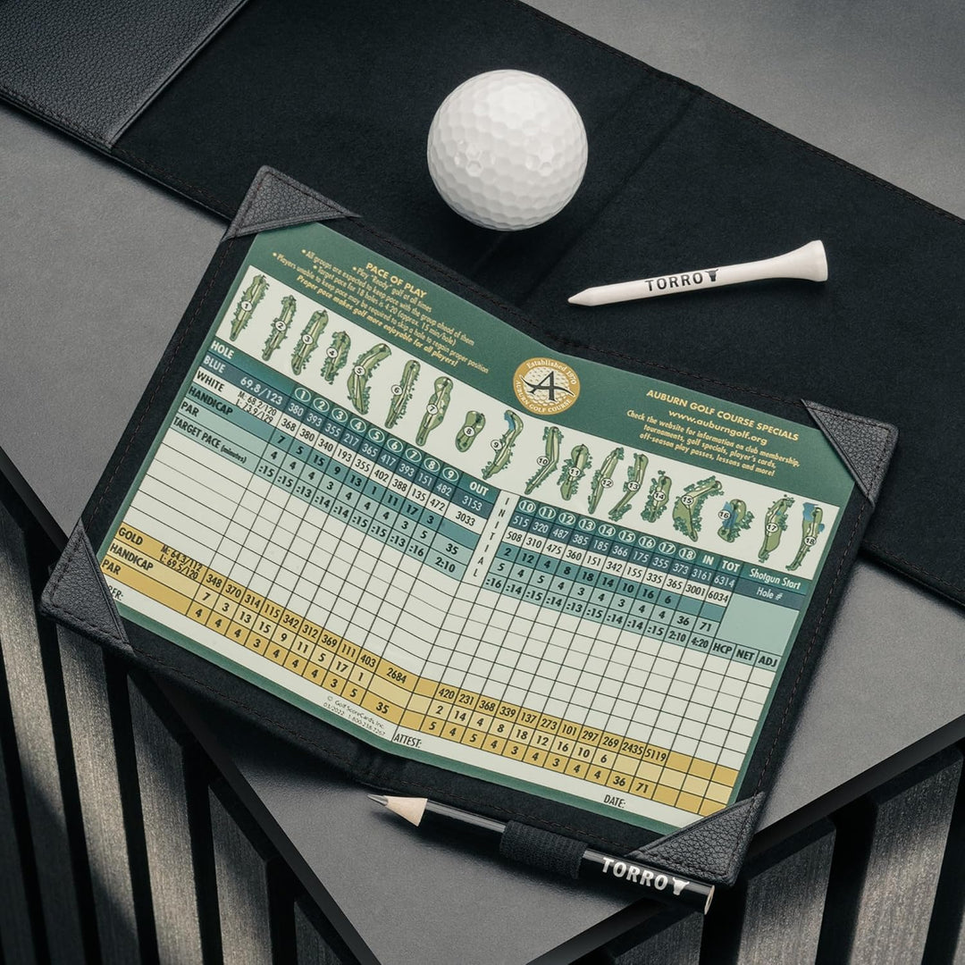 TORRO Golf Scorekartenhalter und Laufleistung Buch Halter – Golf Scorekartenhalter und Laufleistung