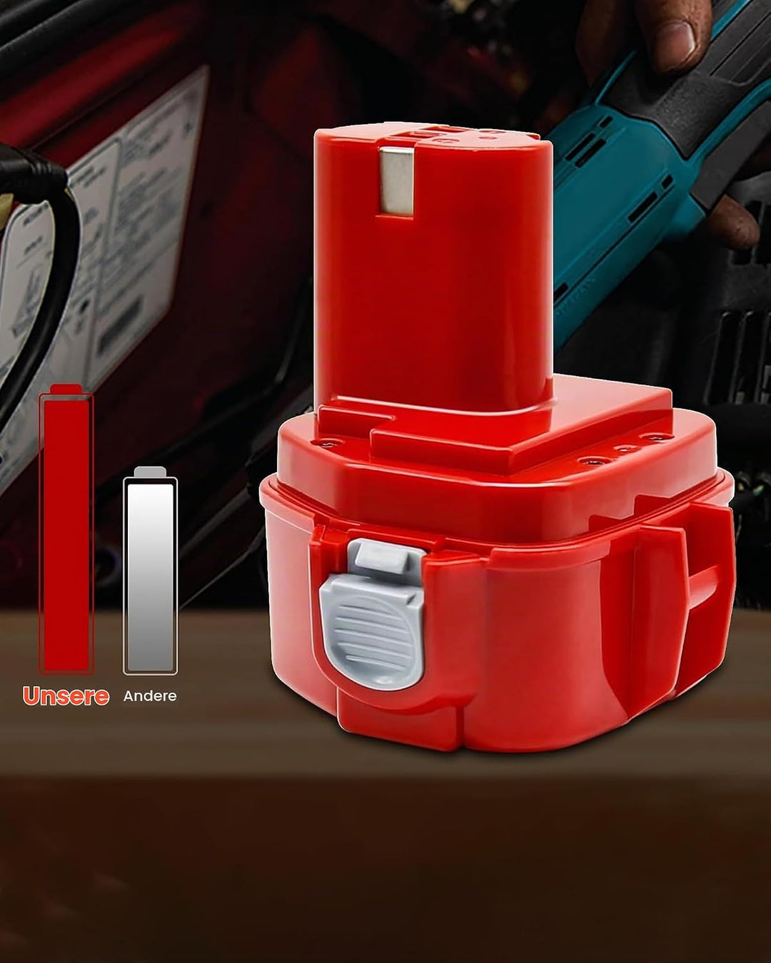 2 X 12V 5000mAh/5.0Ah Akku Ersatzakku für makita PA12 1222 1220 1233 1234 1235 1235F 192696-2 192698
