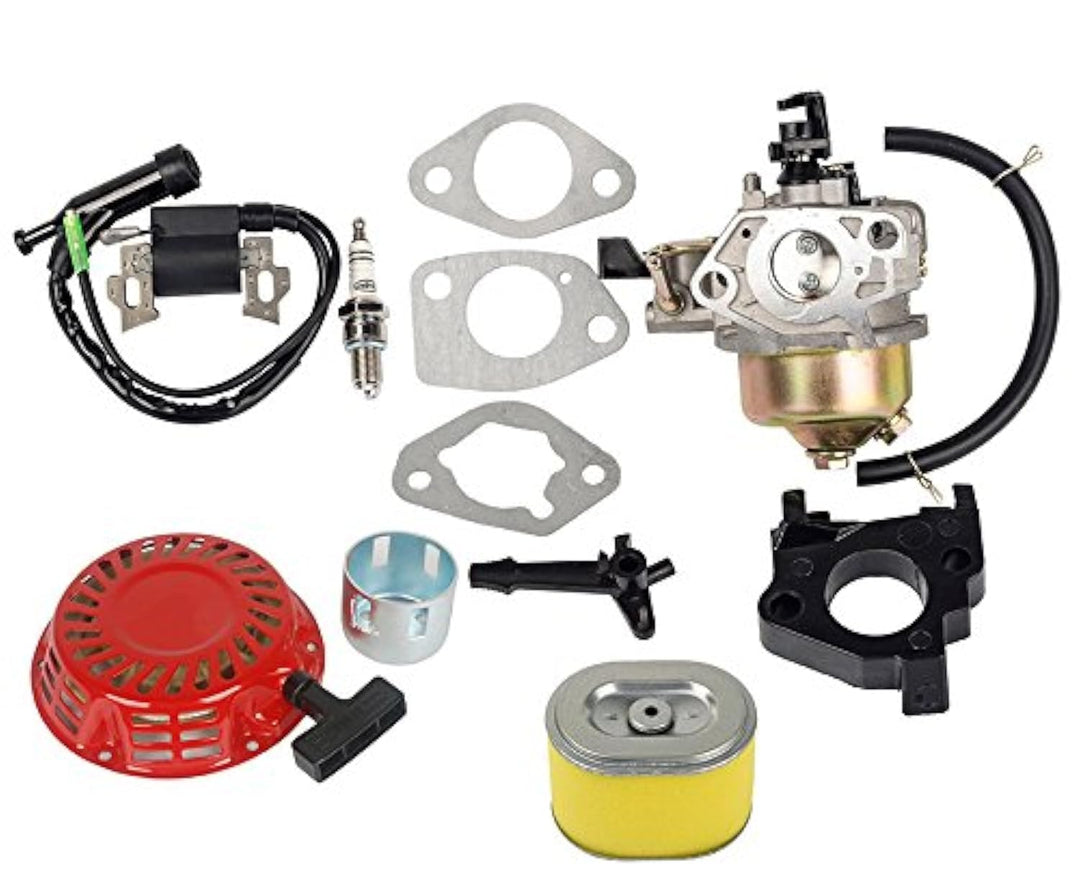 OxoxO 16100-ZE2-W71 Vergaser-Kit mit Luftfilter Zündspule Rücklaufstarter Compatible with Honda GX24