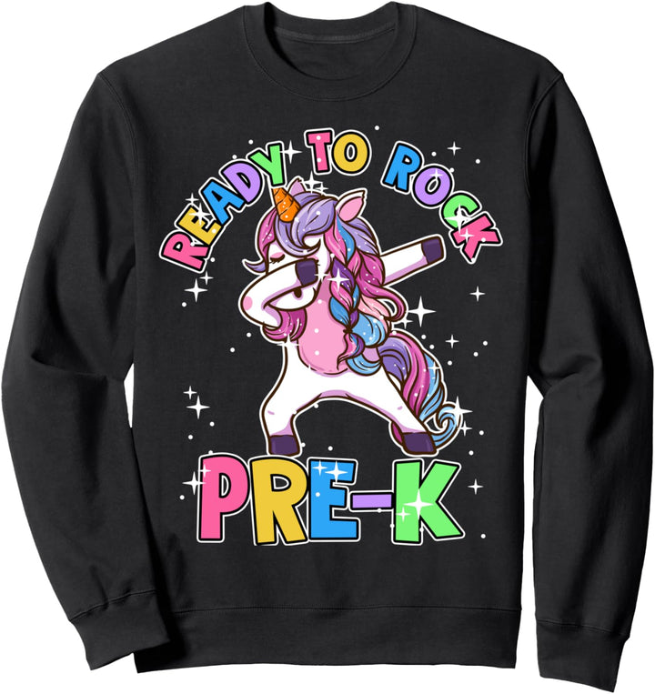 Pre-K Einhorn Schulanfang Outfit Mädchen Sweatshirt