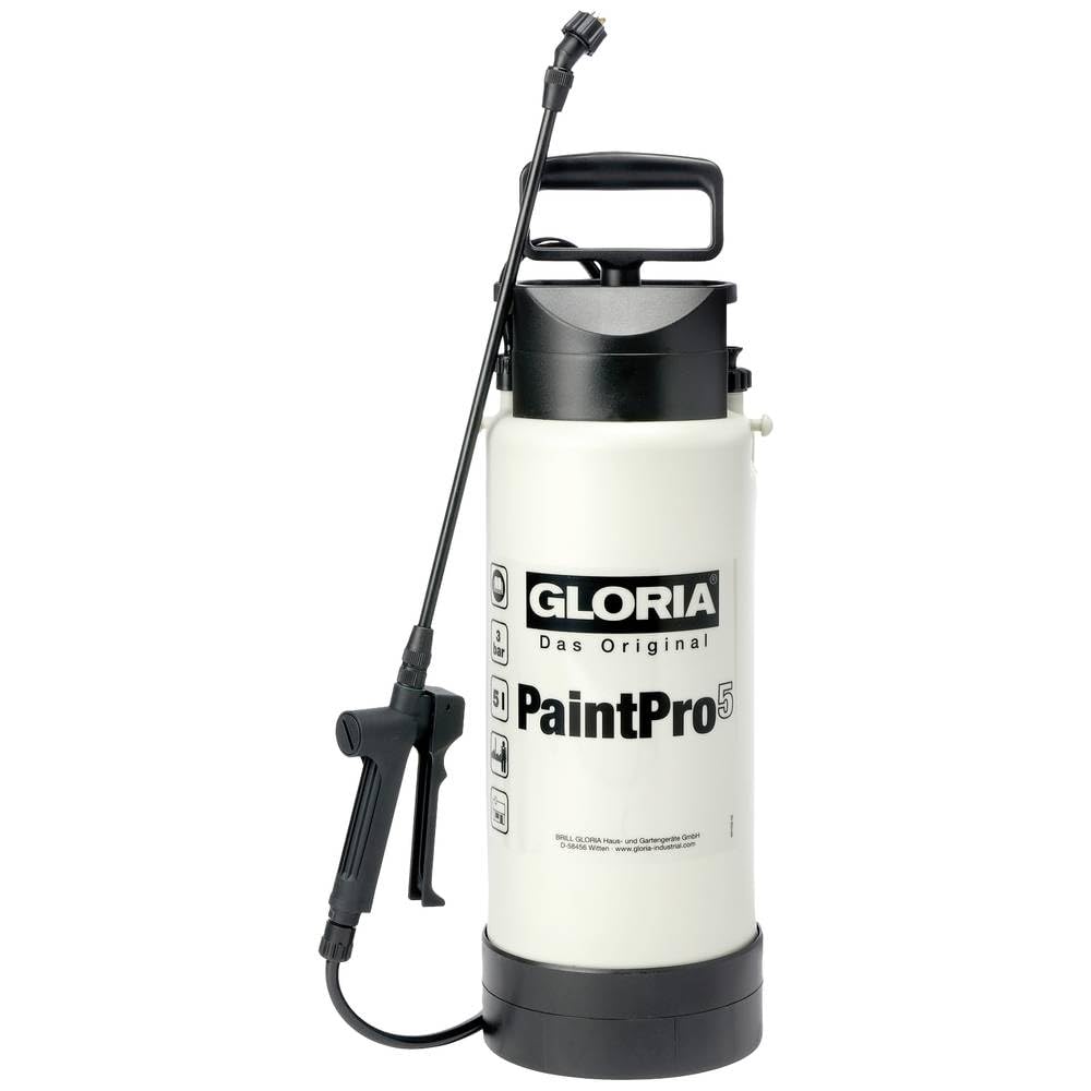 GLORIA Spezial-Drucksprüher PaintPro 5 | 5 L Profi-Farbsprüher/Ölsprüher | auch für Lasuren, Lacke |