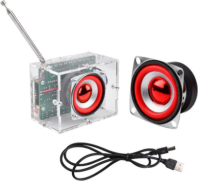 Heemol Digital Radio Kit DIY Lötprojekte 87-108MHz Radio Modul DIY Kits mit LCD Display für das Lötü
