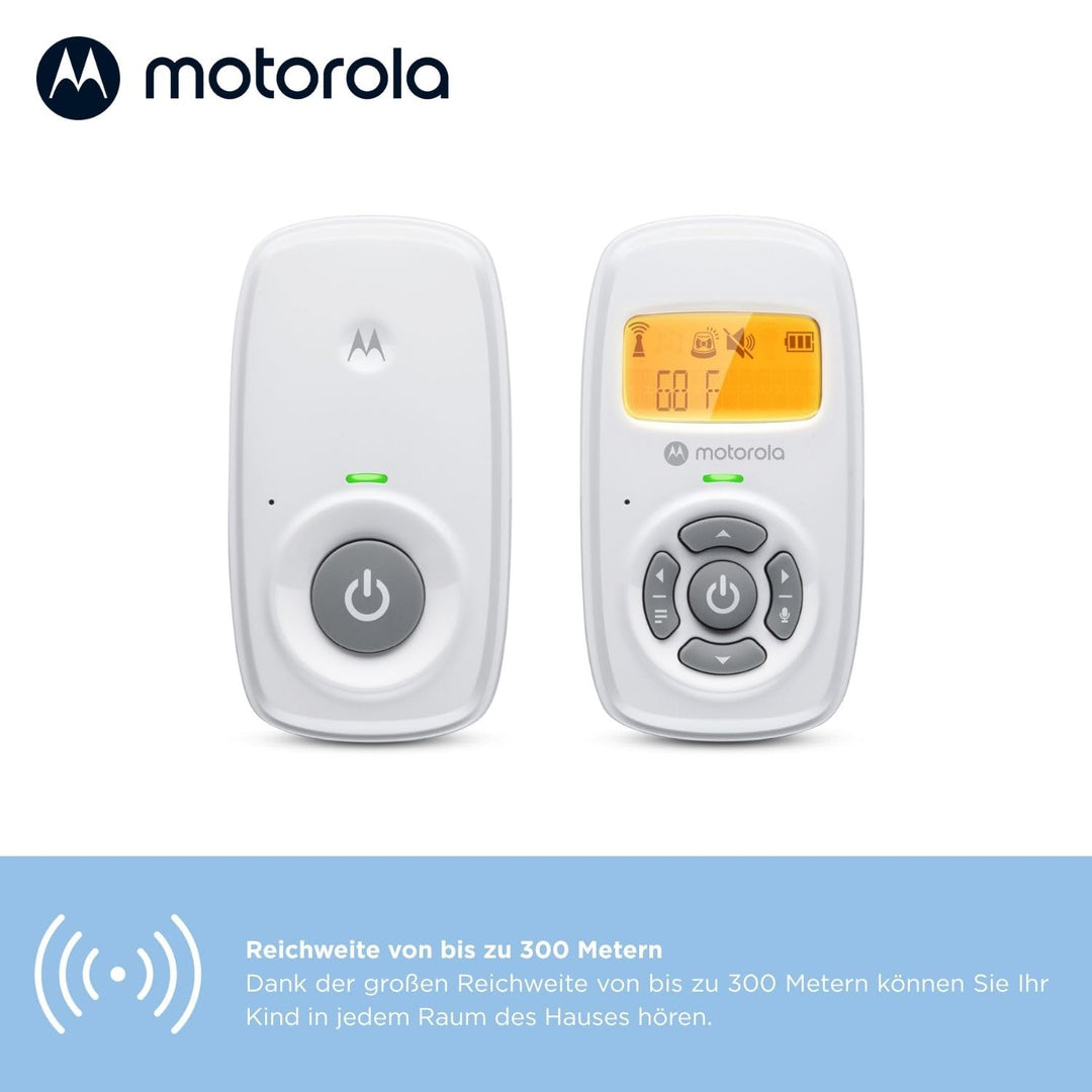 Motorola Nursery AM24 Babyphone Audio - Digitales Babyfon mit DECT-Technologie zur Audio-Überwachung