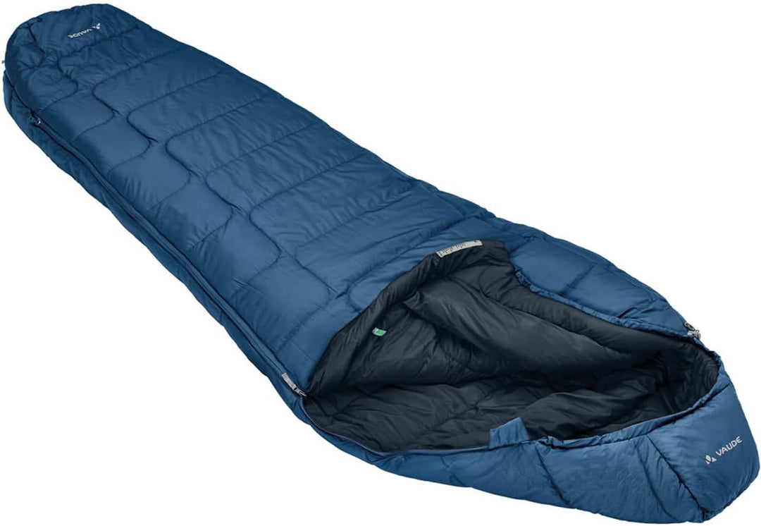 VAUDE Mumienschlafsack 220 cm Sioux 800, atmungsaktiver 3-Jahreszeiten Schlafsack, kompakter Kunstfa
