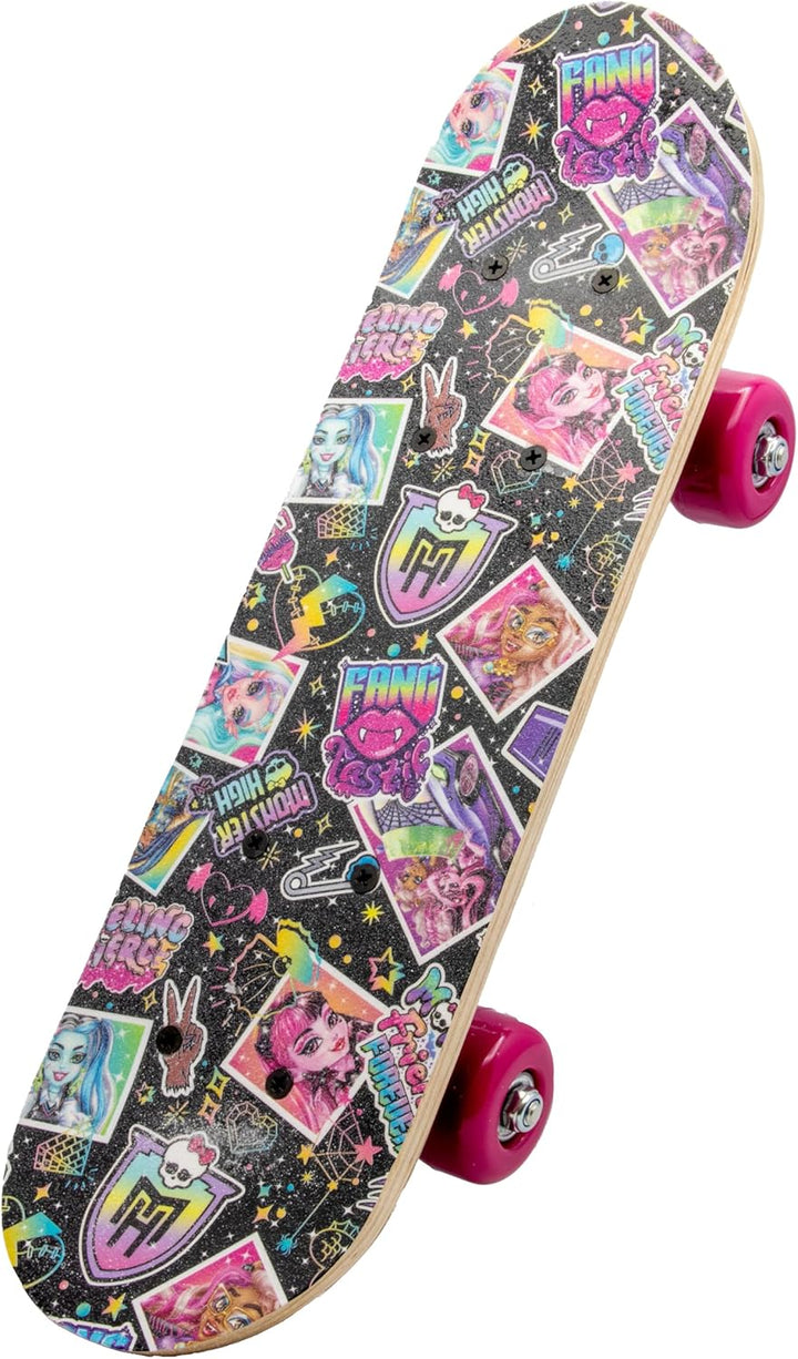 Monster High Mini Skateboard aus Holz 43x12x8 cm