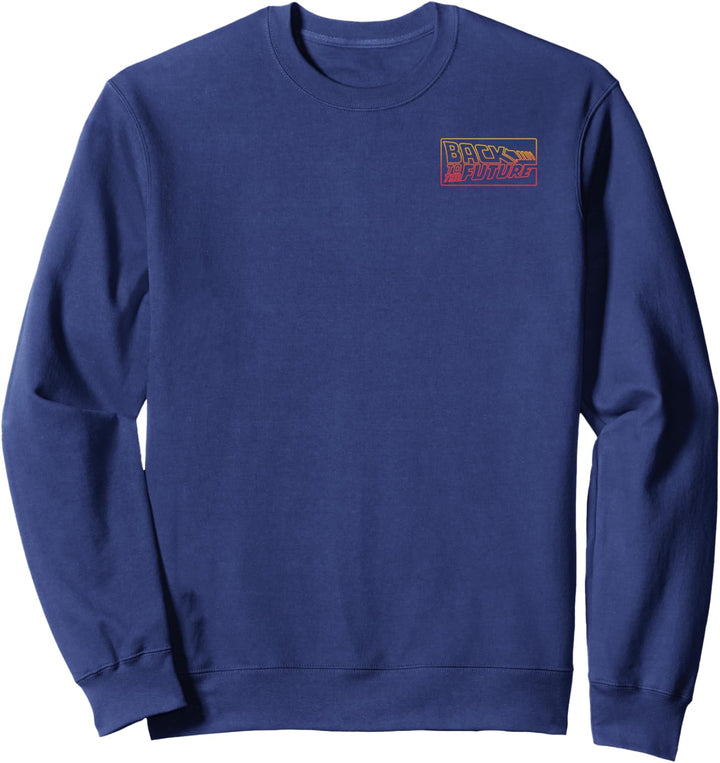 Back To The Future Gradient Neon Pocket Logo Sweatshirt