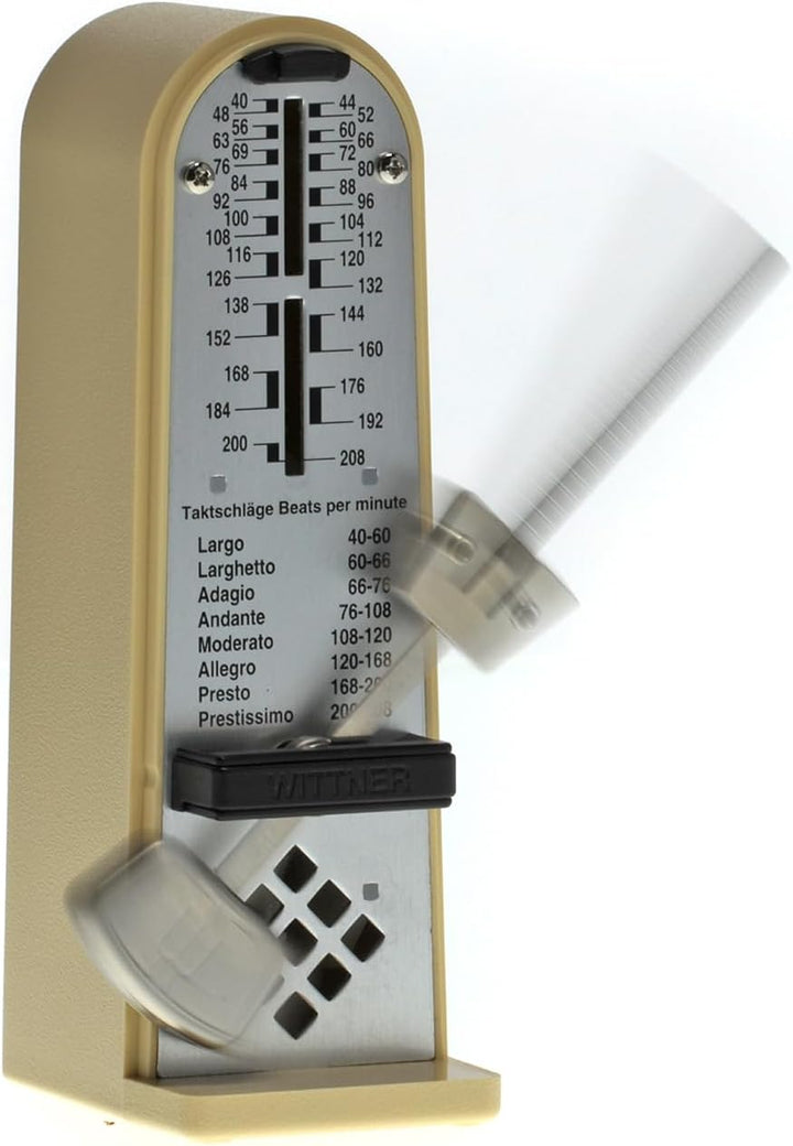 Wittner Metronom 890121 Kunststoffgehäuse ohne Glocke Taktell Piccolino elfenbein, elfenbein