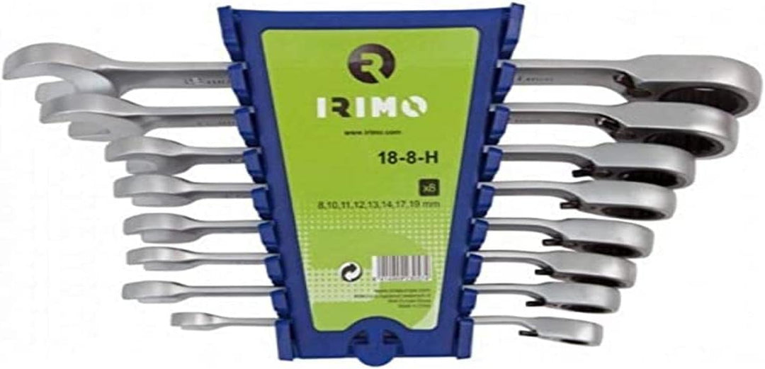 Juego 8 llaves combinadas carraca fija 8-19mm