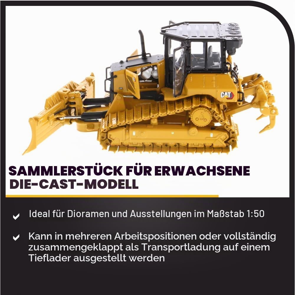 Caterpillar Diecast Masters 85951 Bulldozer D5 LGP, Massstab 1:50, ca. 13,5 x 9,3 x 7 cm, ab 14 Jahr
