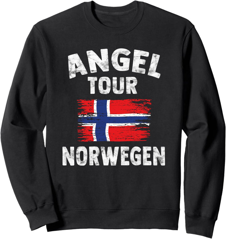 NORWEGEN Angel Tour - Geschenk für Angler Sweatshirt