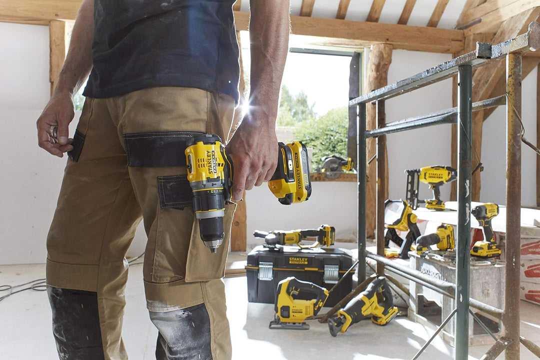 Stanley FatMax 18V 2-Gang Akku-Bohrschrauber SFMCD720B (2.0Ah, max. Drehmoment 80 Nm, bürstenloser M