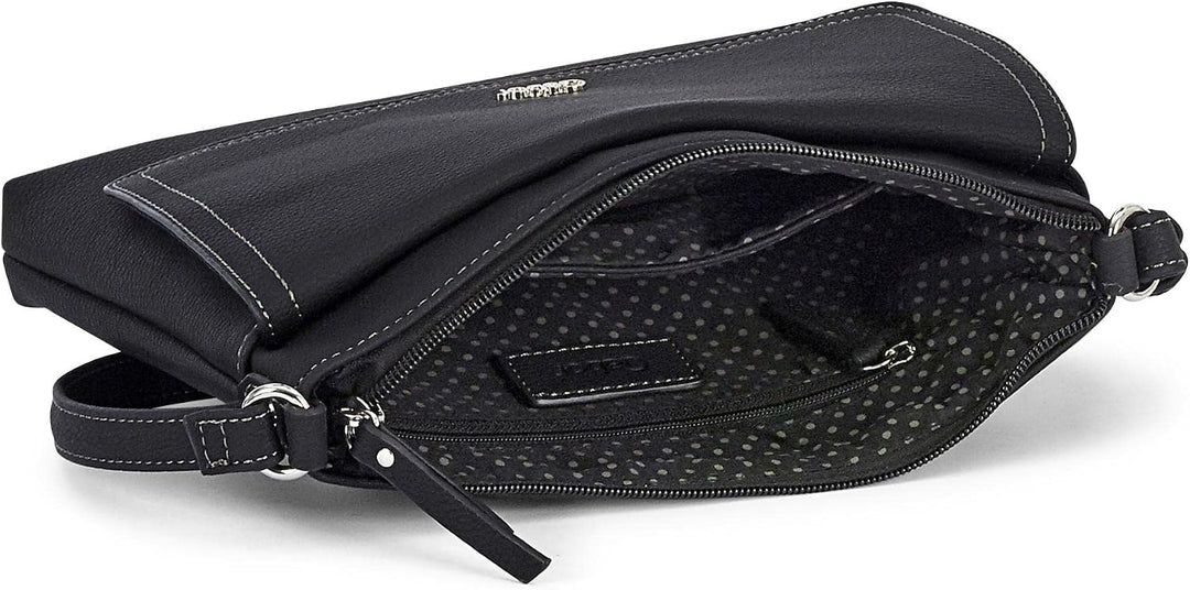 Gabor bags Dina Damen Umhängetasche Crossbody Bag 25,5 x 4 x 18,5 Schwarz, 25,5 x 4 x 18,5 Schwarz