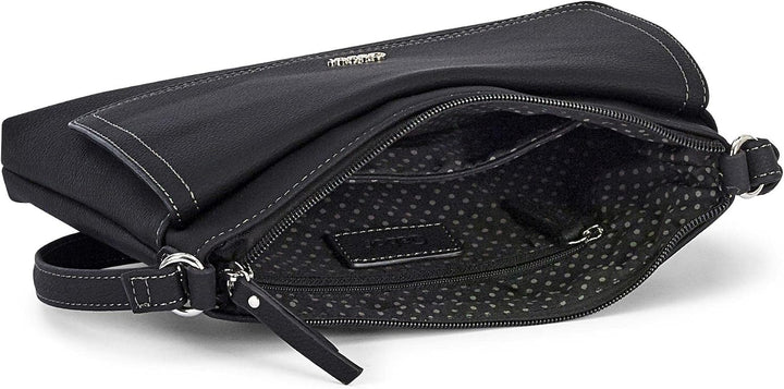 Gabor bags Dina Damen Umhängetasche Crossbody Bag 25,5 x 4 x 18,5 Schwarz, 25,5 x 4 x 18,5 Schwarz