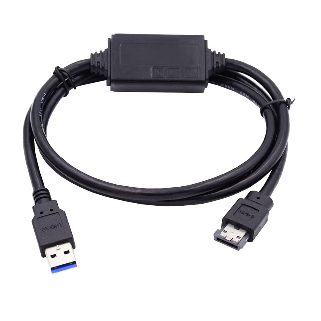 CY Kabel für USB 3.0 zu Power Over eSATA DC5V USB 2.0 auf HDD SSD ODD Disk eSATAp Konverter USB-A 10