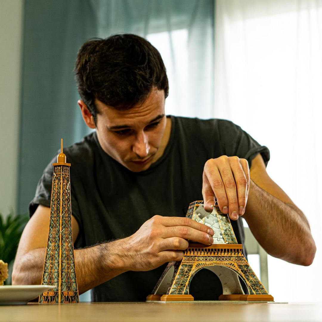 Ravensburger 3D Puzzle Eiffelturm in Paris bei Nacht 12579 - leuchtet im Dunkeln - 216 Teile - ab 10