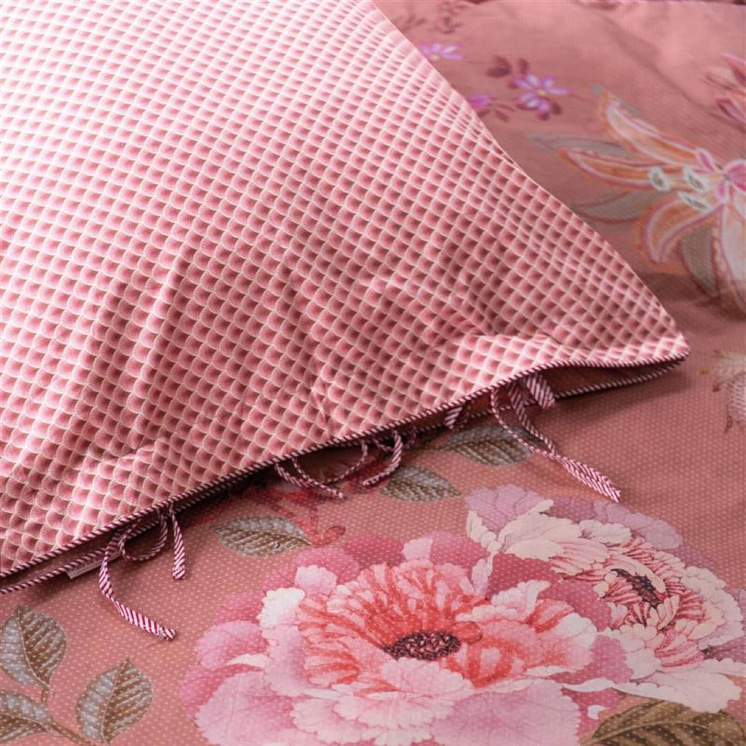 Pip Studio Perkal-Bettwäsche Tokyo Bouquet | rosa - 135 x 200 135x200 cm + 80x80 cm, 135x200 cm + 80