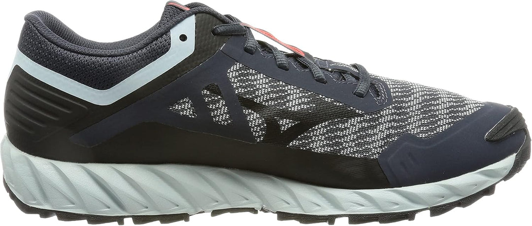 Mizuno Wave Ibuki 3 Herren Traillaufschuh 40.5 EU Indiaink Black Wanblue, 40.5 EU Indiaink Black Wan