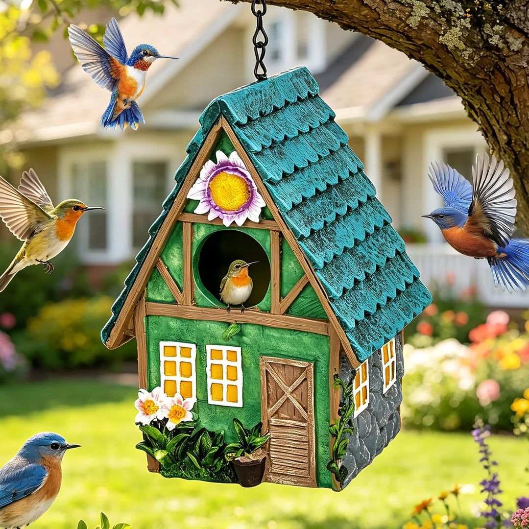 Vogelhaus zum Aufhängen, Nistkasten für Vögel,Vogelfutterhäuschen