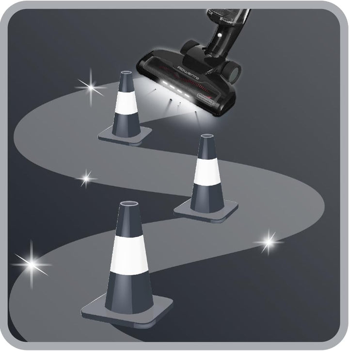 Rowenta Air Force Light Akku Staubsauger kabellos, mit LED- Beleuchtung, 30 Minuten Betriebsdauer, b