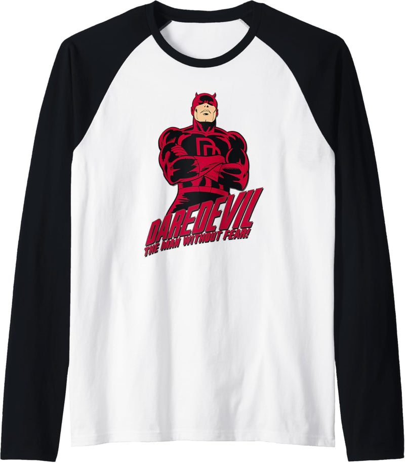 Marvel Daredevil Superhero Man Without Fear Raglan