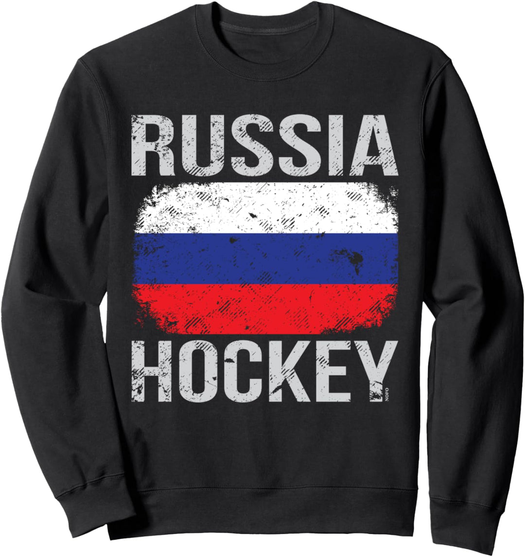 Russland Hockey, russische Flagge T-Shirt Sweatshirt