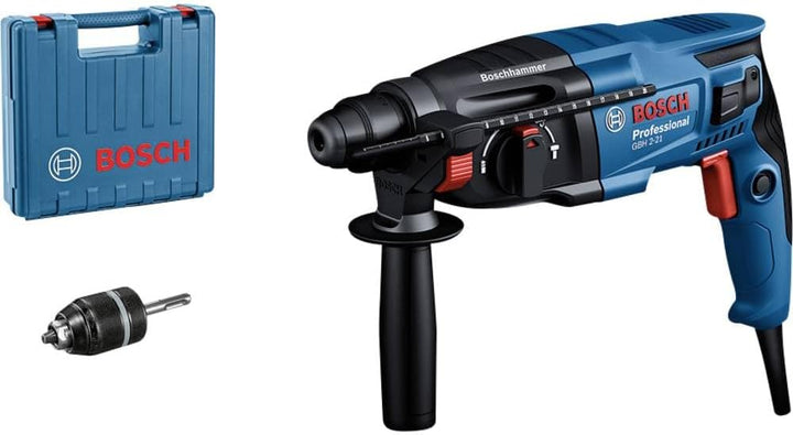 Bosch Professional Bohrhammer GBH 2-21 (mit SDS plus, inkl. Schnellspannbohrfutter mit SDS plus-Adap