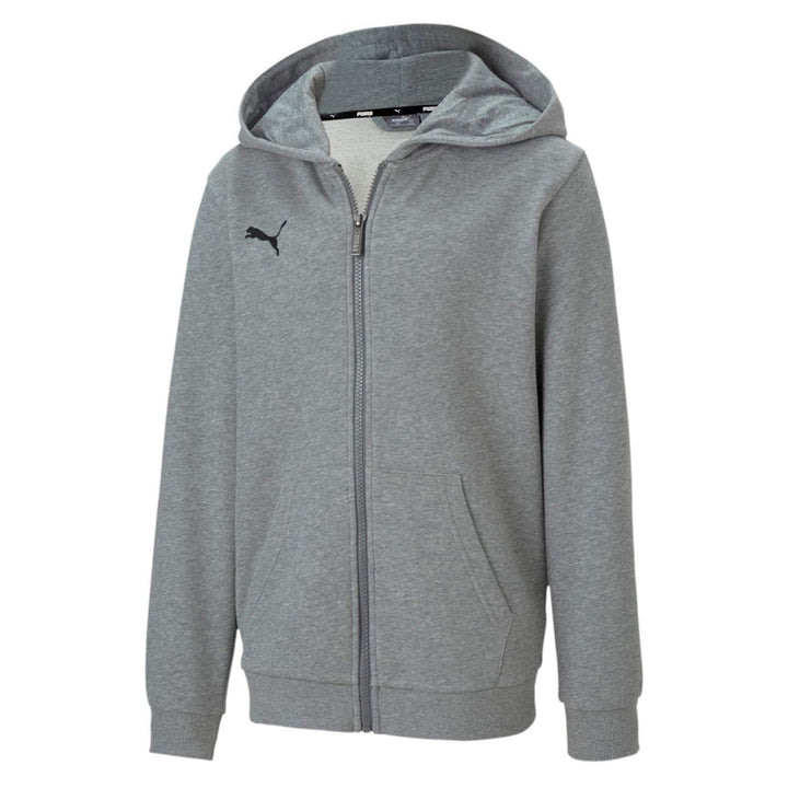 PUMA Jungen, teamGOAL 23 Casuals Hooded Jac Trainingsjacke 140 Medium Gray Heather, 140 Medium Gray