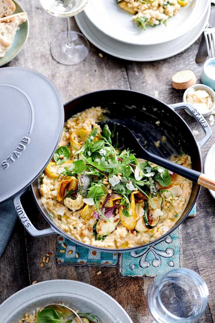 STAUB Gusseisen Bräter, Chistera Tropfenstruktur im Deckel, Rund 28 cm, 3,7 L, Für alle Herdarten ge