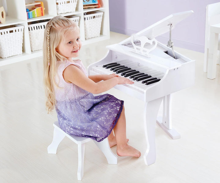 Hape Luxusflügel | Piano mit 30 Tasten, inklusive Stuhl, elektronisches Musik-Keyboard, ab 3 Jahren,