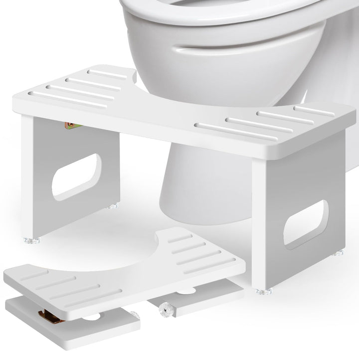 Toilettenhocker Holz, Klappbarer WC Hocker für Erwachsene, Toilettenhocker Erwachsene,Tritthocker Kl