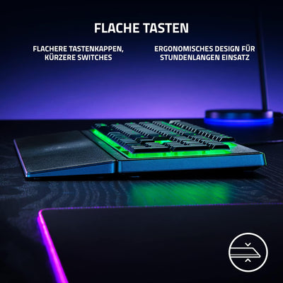 Razer Ornata V3 X - Flache Membran-Tastatur mit Chroma RGB (Lautlose Membran-Switches, Ergonomische