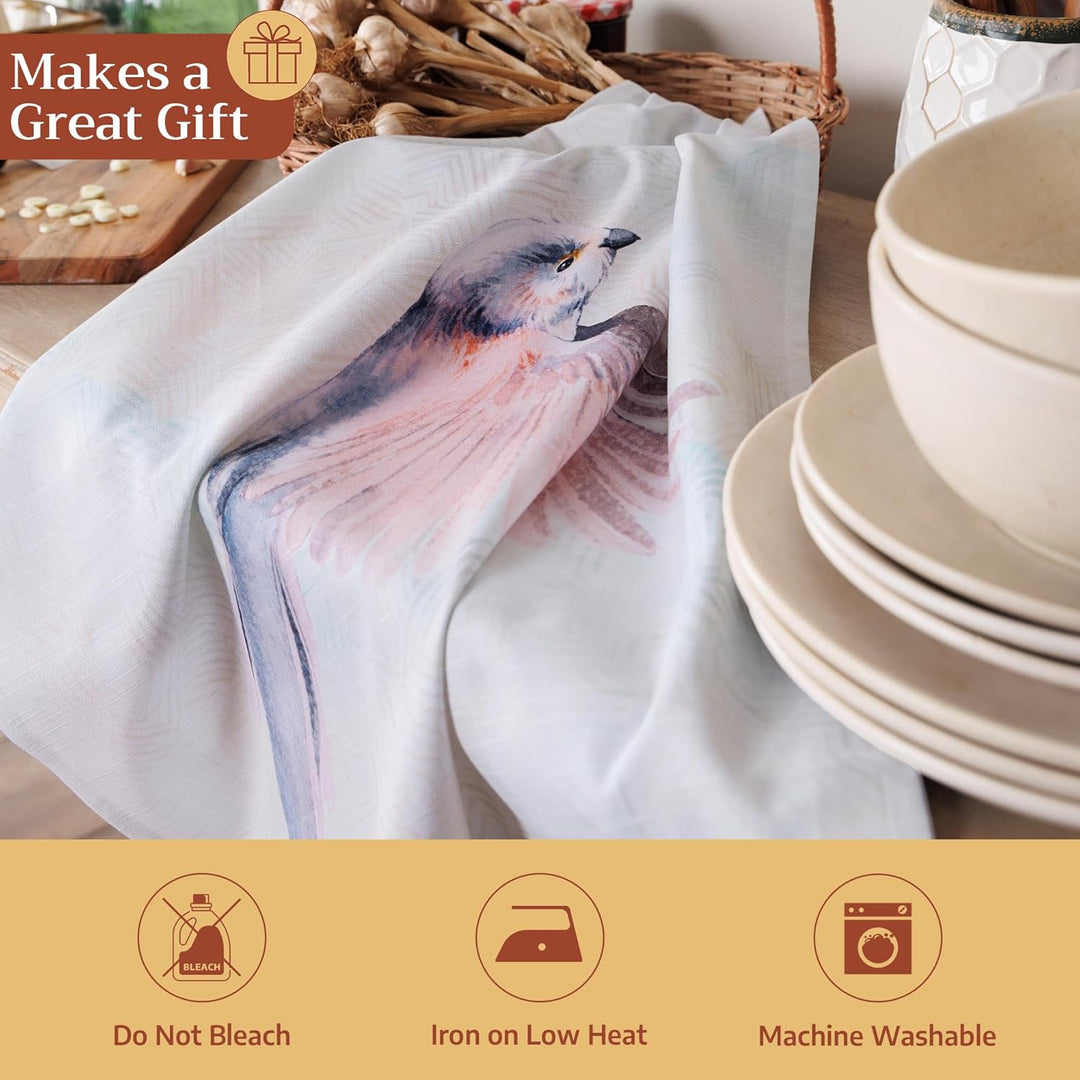 Maison d' Hermine Flying Birds 100% Baumwolle Set von 3 Multi-Purpose Küchenhandtuch | Bar Handtüche